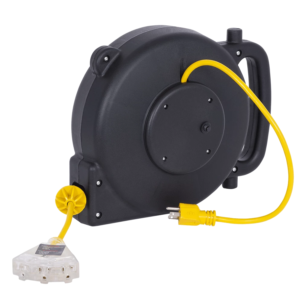 Startech ABS Retractable Extension Cord Reel - SJTW 14/3 - Triple Outlet - 45 Ft Length Lighting 4 Startech ABS Retractable Extension Cord Reel - SJTW 14/3 - Triple Outlet - 45 Ft Length Lighting