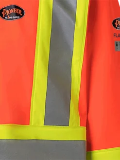 Pioneer 5880 Hi Vis FR PU/Cotton Rain Jacket | XS-4XL