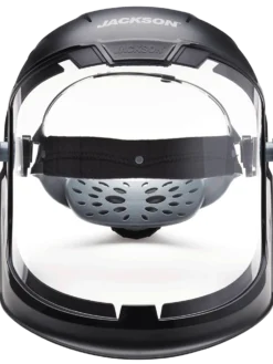 Jackson Safety Personal Protective Equipment Jackson Maxview™ Series 370 Speed Dial™ Premium Ratcheting Adjustment Faceshield Kit - Clear Visor 13 Jackson Safety Personal Protective Equipment Jackson Maxview™ Series 370 Speed Dial™ Premium Ratcheting Adjustment Faceshield Kit - Clear Visor