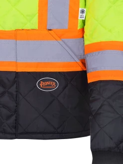 Pioneer Quilted Poly Hi Vis Freezer Jacket | S-5XL