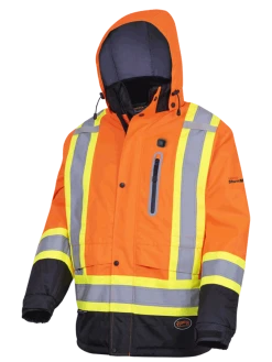 Pioneer NANO StormMaster® Heated Insulated Safety Jacket | S-4XL Hi-Vis Work Wear