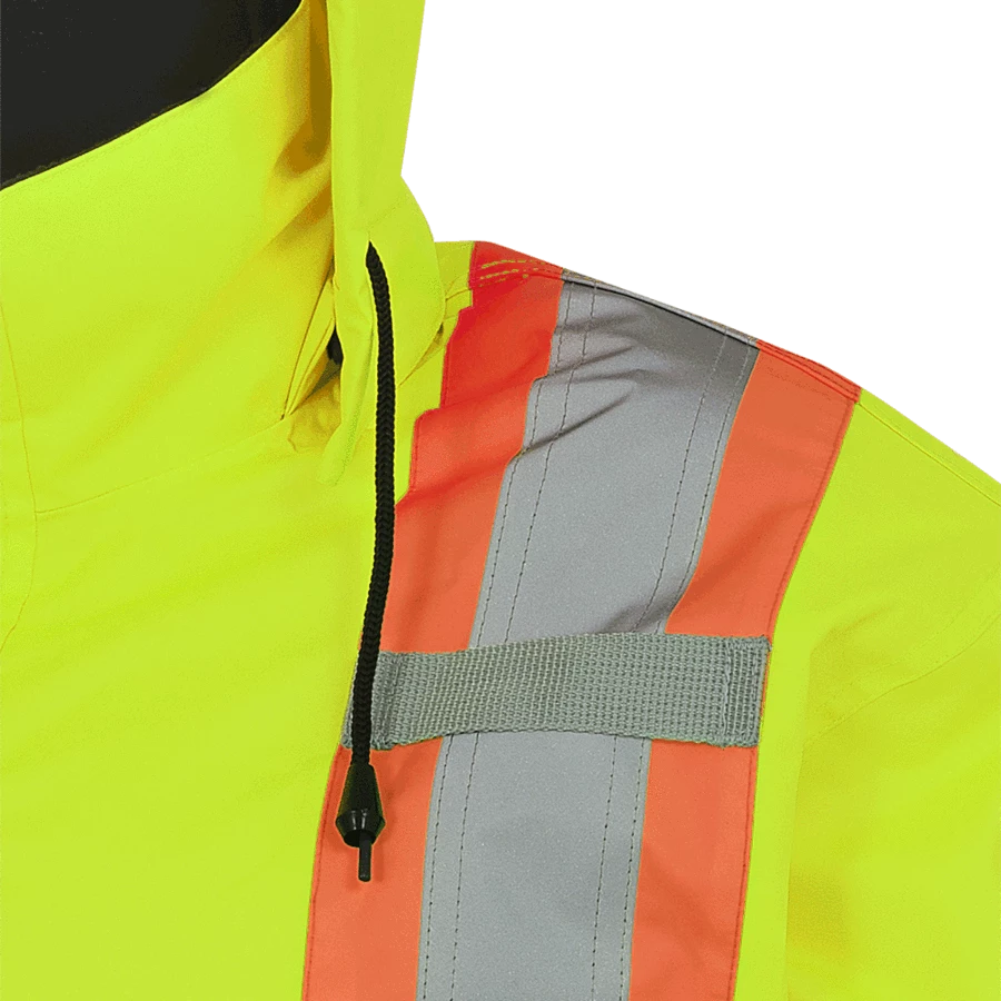 Hi-Vis Work Wear Pioneer 150D Waterproof Hi Vis Rain Jacket | XS-5XL 14 Hi-Vis Work Wear Pioneer 150D Waterproof Hi Vis Rain Jacket | XS-5XL