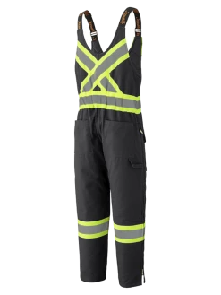Pioneer Insulated Hi Vis Quilted Cotton Duck Bib Overall | Limited Size Selection Hi-Vis Work Wear