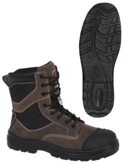 Pioneer Khyber Deluxe Metal-Free 8" Leather Safety Work Boots | Sizes 7 - 14 8 Inch Safety Boots 13 Pioneer Khyber Deluxe Metal-Free 8