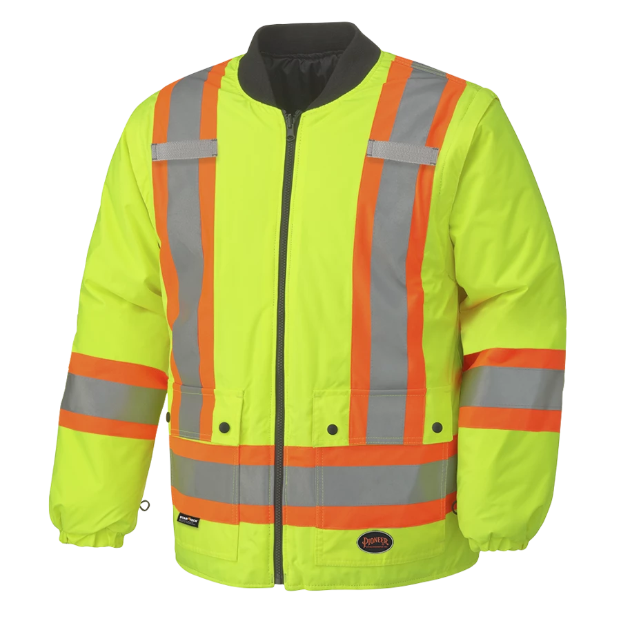 Pioneer Hi-Vis 6-In-1 Winter Work Parka | XS-5XL Hi-Vis Work Wear 17 Pioneer Hi-Vis 6-In-1 Winter Work Parka | XS-5XL Hi-Vis Work Wear