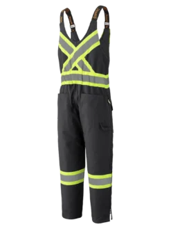 Pioneer Insulated Hi Vis Quilted Cotton Duck Bib Overall | S-4XL Hi-Vis Work Wear