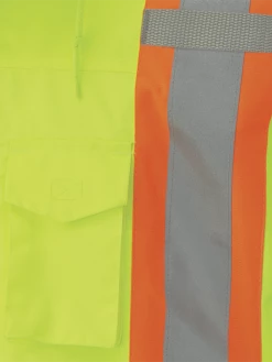 Pioneer Reflective Striped 6 In 1 Winter Work Bomber | XS-5XL Hi-Vis Work Wear