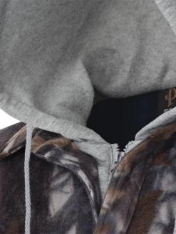 Pioneer Quilted Polar Boa Fleece Lined Zip-Up Hooded Shirt | S - 4XL