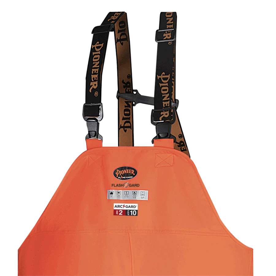 Flame Resistant Work Wear Pioneer Hi Vis FR PU/Cotton Rain Bib Pants | XS-4XL 9 Flame Resistant Work Wear Pioneer Hi Vis FR PU/Cotton Rain Bib Pants | XS-4XL