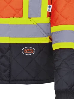 Pioneer Quilted Poly Hi Vis Freezer Jacket | S-5XL