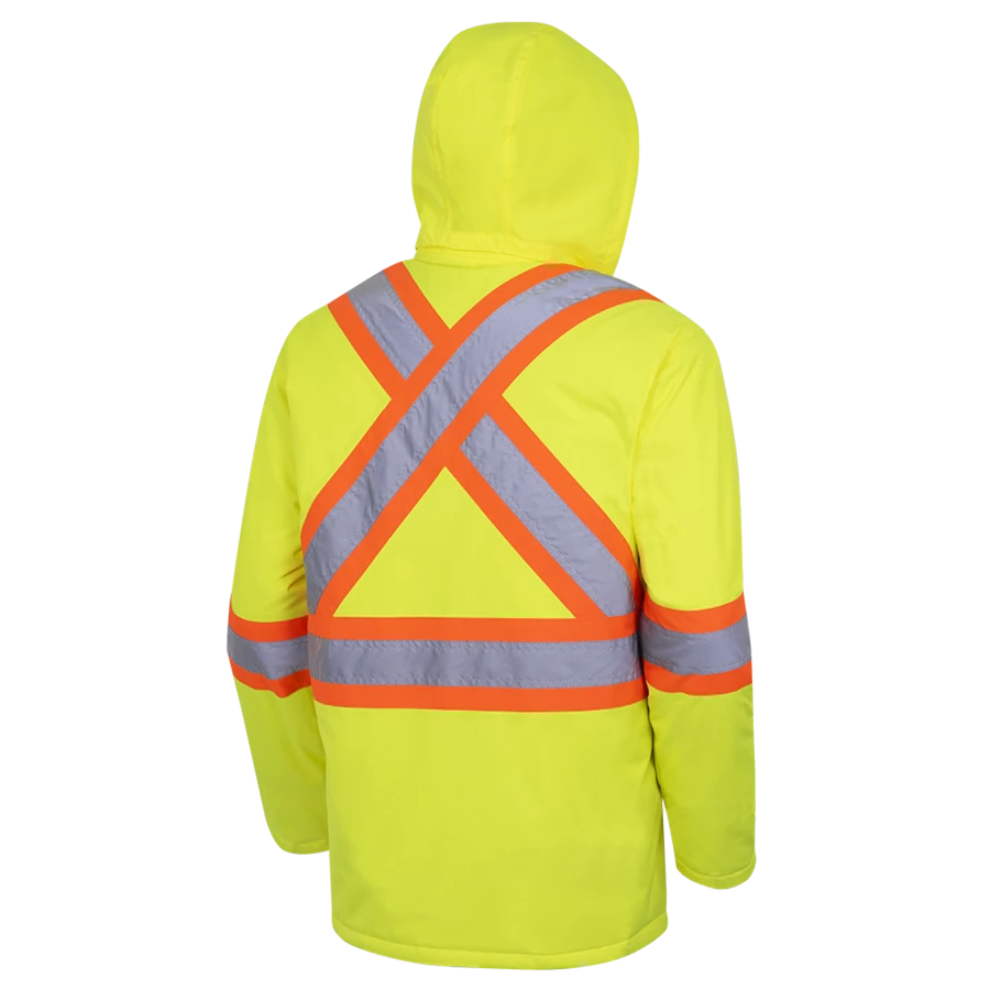 Pioneer Hi-Vis Waterproof Quilted Safety Parka | S-5XL 10 Pioneer Hi-Vis Waterproof Quilted Safety Parka | S-5XL