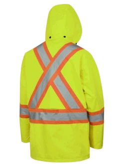 Hi-Vis Work Wear Pioneer 150D Waterproof Hi Vis Rain Jacket | XS-5XL 30 Hi-Vis Work Wear Pioneer 150D Waterproof Hi Vis Rain Jacket | XS-5XL