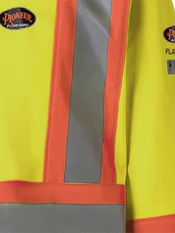 Pioneer 5880 Hi Vis FR PU/Cotton Rain Jacket | XS-4XL