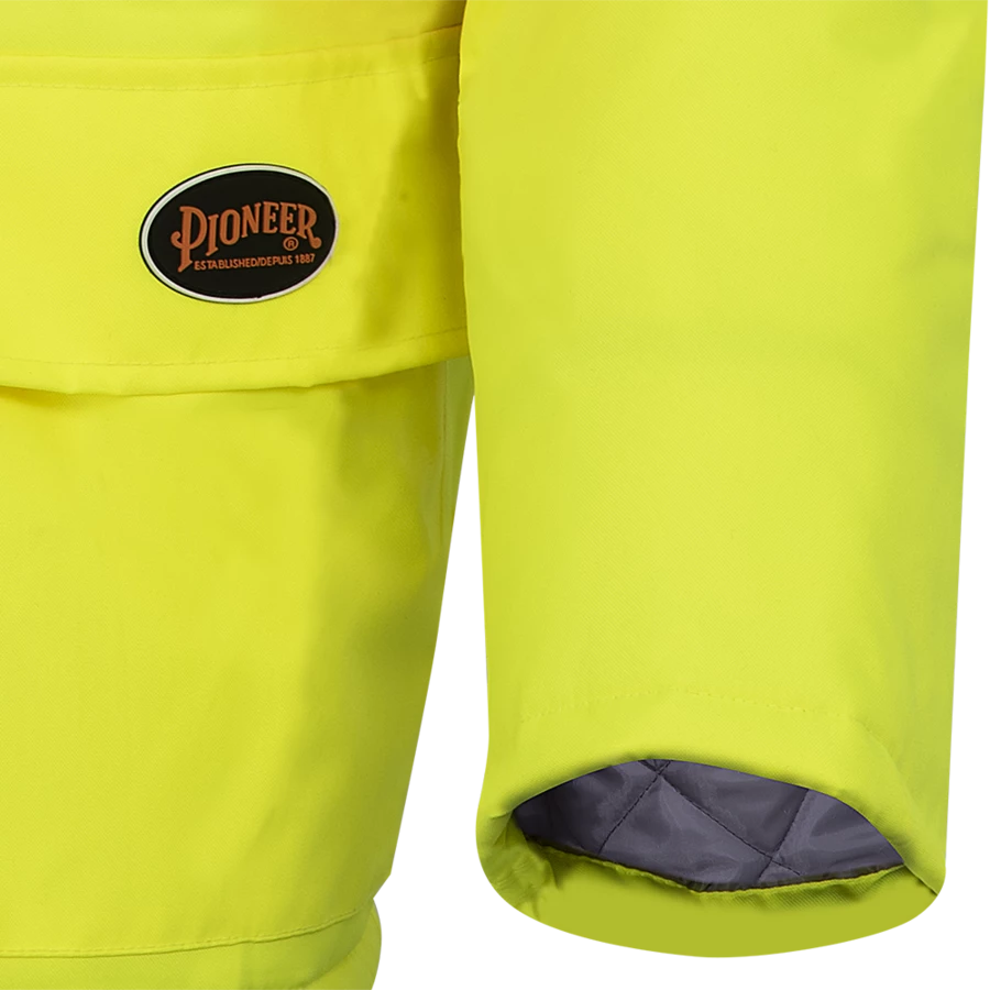 Pioneer Hi-Vis Waterproof Quilted Safety Parka | S-5XL 12 Pioneer Hi-Vis Waterproof Quilted Safety Parka | S-5XL