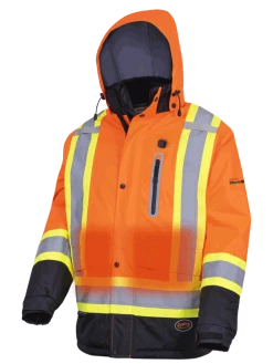 Pioneer NANO StormMaster® Heated Insulated Safety Jacket | S-4XL Hi-Vis Work Wear
