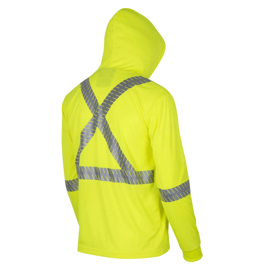 Pioneer Birdseye Safety Hoodie Shirt With Kangaroo Pocket | Sizes S - 4XL Hi-Vis Work Wear 9 Pioneer Birdseye Safety Hoodie Shirt With Kangaroo Pocket | Sizes S - 4XL Hi-Vis Work Wear