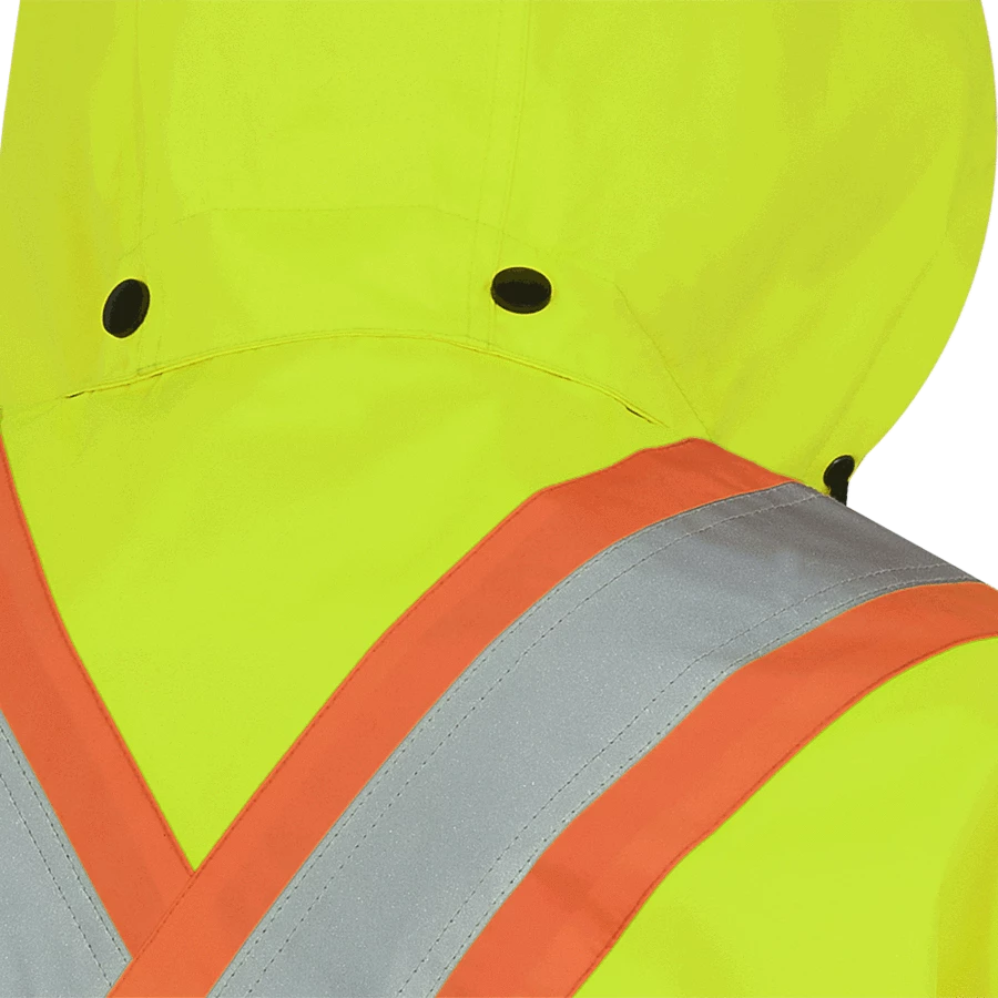 Hi-Vis Work Wear Pioneer 150D Waterproof Hi Vis Rain Jacket | XS-5XL 17 Hi-Vis Work Wear Pioneer 150D Waterproof Hi Vis Rain Jacket | XS-5XL