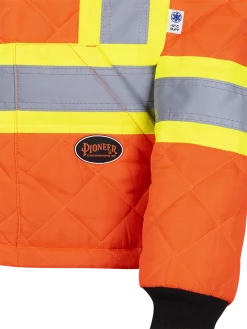 Pioneer Quilted Poly Hi Vis Freezer Jacket | S-5XL
