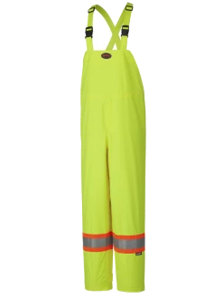 Hi-Vis Work Wear Pioneer 150D Waterproof Hi Vis Safety Bib Pants | XS-5XL