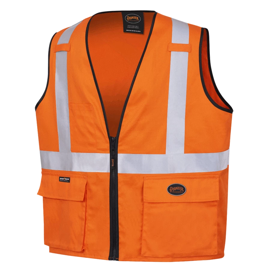 Pioneer Hi Viz 100% Cotton Safety Vest | Sizes Small - 5XL 7 Pioneer Hi Viz 100% Cotton Safety Vest | Sizes Small - 5XL