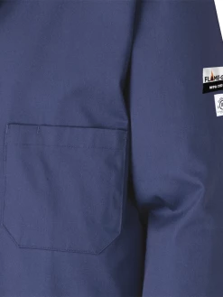 Pioneer Flame-Gard FR/ARC Shop Coat | Navy | Sizes S - 5XL Flame Resistant Work Wear