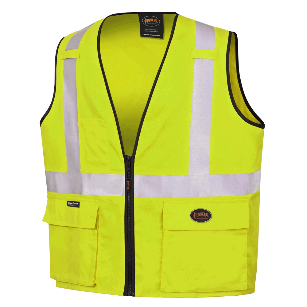 Pioneer Hi Viz 100% Cotton Safety Vest | Sizes Small - 5XL 3 Pioneer Hi Viz 100% Cotton Safety Vest | Sizes Small - 5XL