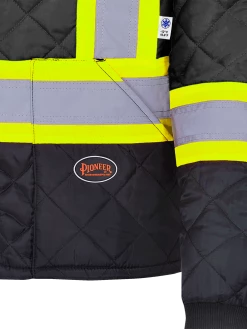 Pioneer Quilted Poly Hi Vis Freezer Jacket | S-5XL