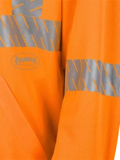 Pioneer Birdseye Safety Hoodie Shirt With Kangaroo Pocket | Limited Size Selection Hi-Vis Work Wear