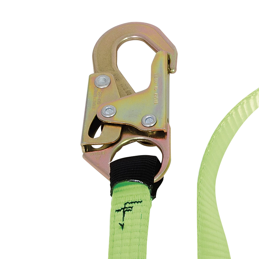 Peakworks Shock Absorbing Lanyards W/ Snap Hooks, Twin Legs, 4" 4 Peakworks Shock Absorbing Lanyards W/ Snap Hooks, Twin Legs, 4"