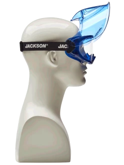 Jackson Safety Jackson GPL550 Prem Safety Glasses W/ Blue Flip Up Chin Guard 14 Jackson Safety Jackson GPL550 Prem Safety Glasses W/ Blue Flip Up Chin Guard