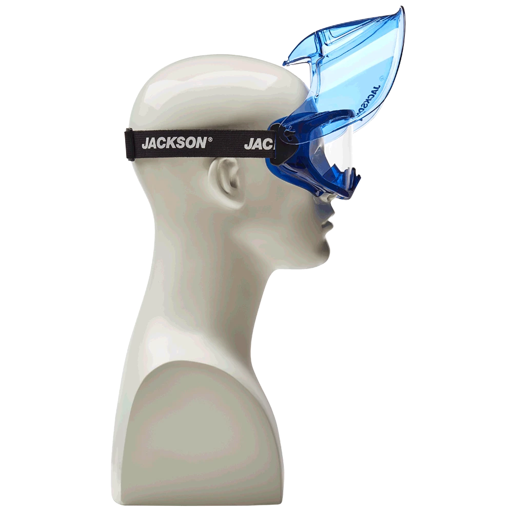 Jackson Safety Jackson GPL550 Prem Safety Glasses W/ Blue Flip Up Chin Guard 8 Jackson Safety Jackson GPL550 Prem Safety Glasses W/ Blue Flip Up Chin Guard