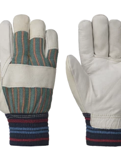 Pioneer 536KN Fleece Lined Knit Wrist Cowgrain Work Gloves | Pack Of 12 Pairs