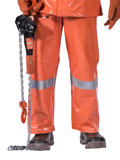 Flame Resistant Work Wear Ranpro Utili-Gard® FR/ARC Rated Bib Pants - PVC Coated Nomex®/Kevlar® | Orange | Sizes XS - 4XL