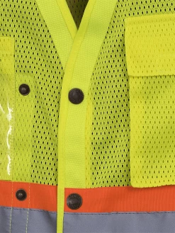 Pioneer Hi Viz Drop Shoulder Safety Vest With Snaps - Poly Mesh | Sizes Small - 5XL 17 Pioneer Hi Viz Drop Shoulder Safety Vest With Snaps - Poly Mesh | Sizes Small - 5XL