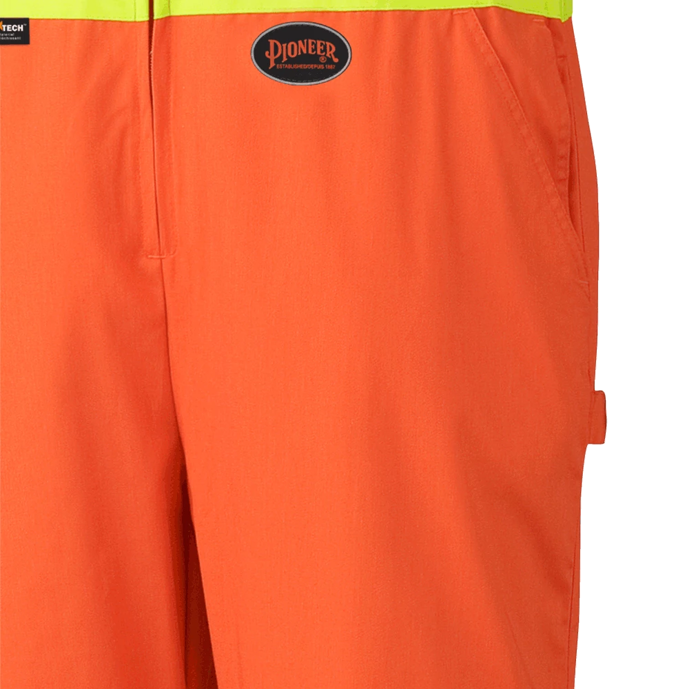 Pioneer Hi Vis Poly/Cotton Safety Overalls W/ Leg Zipper | Sizes 36 - 60 Hi-Vis Work Wear 5 Pioneer Hi Vis Poly/Cotton Safety Overalls W/ Leg Zipper | Sizes 36 - 60 Hi-Vis Work Wear