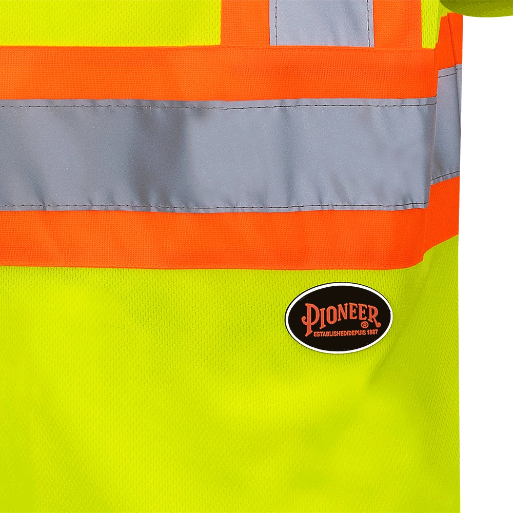 Hi-Vis Work Wear Pioneer Hi Viz Birdseye Safety T-Shirt W/ Tape On Sleeve | Sizes XS - 5XL 6 Hi-Vis Work Wear Pioneer Hi Viz Birdseye Safety T-Shirt W/ Tape On Sleeve | Sizes XS - 5XL