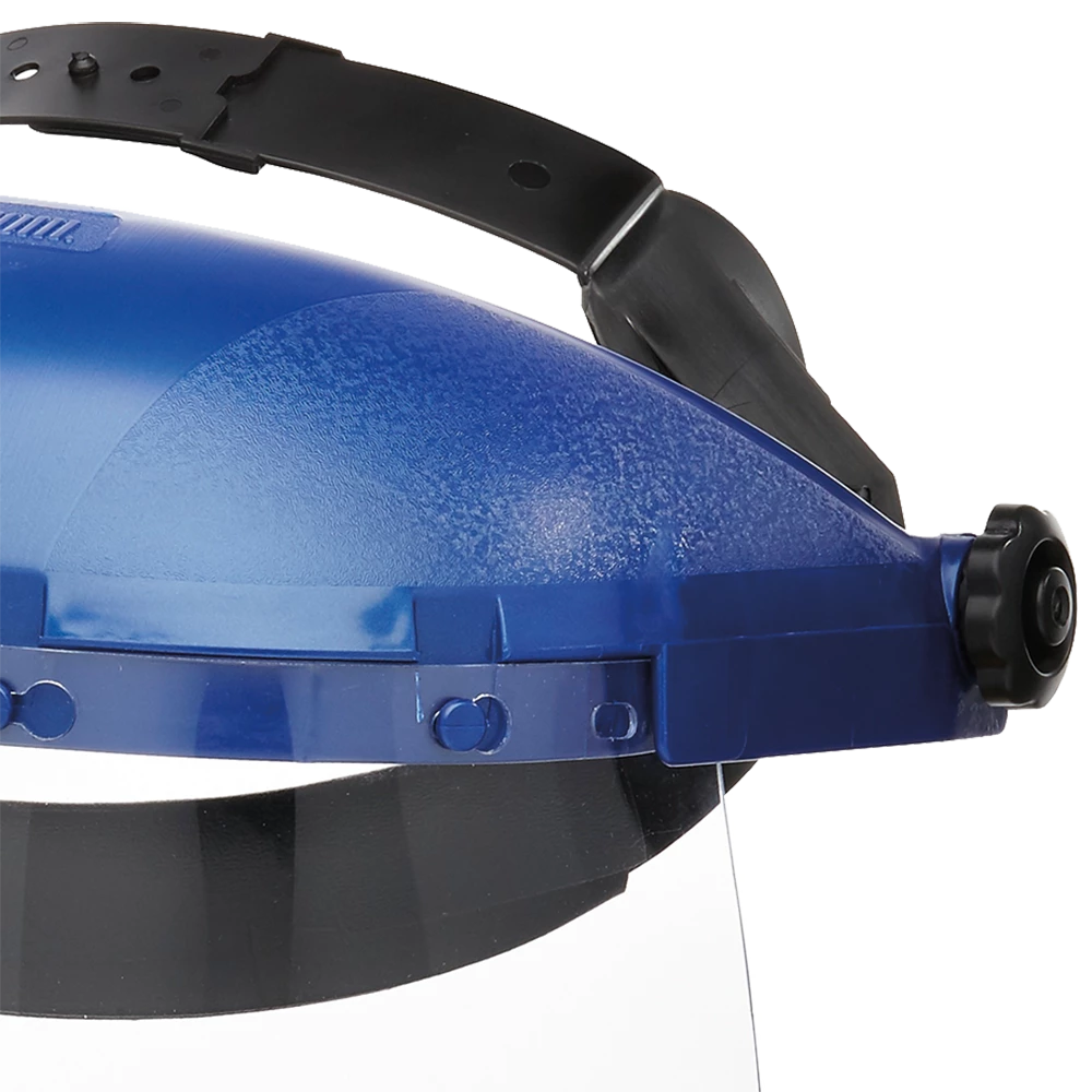 Sellstrom Single Crown Face Shield With Window And Ratcheting Headgear - Uncoated 6 Sellstrom Single Crown Face Shield With Window And Ratcheting Headgear - Uncoated