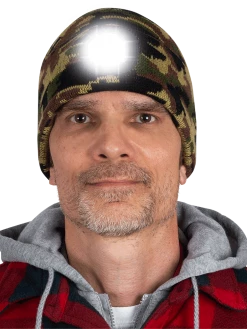 Work Hats Pioneer Knit Toque With LED Headlight