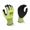 DeWalt Workwear Work Gloves DeWalt DPG855 Hi-Vis Cut Resistant Fiberglass Glove With Foam Nitrile Palm - Pack Of 12 Pairs