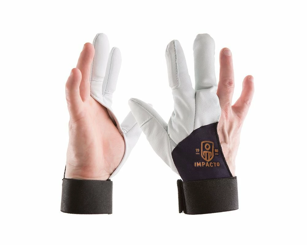 Impacto 202-30 Pearl Leather Series Three Finger Protection Repetitive Task Gloves 3 Impacto 202-30 Pearl Leather Series Three Finger Protection Repetitive Task Gloves