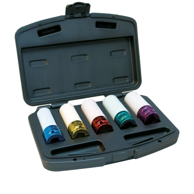 Jet 1/2" Dr. Mag Wheel Impact Socket Set - 5 Piece Automotive Tools 2 Jet 1/2" Dr. Mag Wheel Impact Socket Set - 5 Piece Automotive Tools