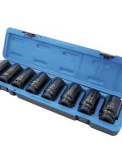 Jet 3/4" Dr. Deep Impact Socket Set - SAE Deep - 6 Point - 8 Piece