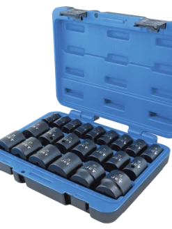 Power Tool Accessories Jet 1/2" Dr. Impact Socket Set - Metric - 6 Point - 22 Piece