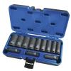 Jet 3/8" Dr. Deep Impact Socket Set - SAE Deep - 6 Point - 12 Piece Power Tool Accessories 1 Jet 3/8" Dr. Deep Impact Socket Set - SAE Deep - 6 Point - 12 Piece Power Tool Accessories
