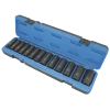 Jet 1/2" Dr. Deep Impact Socket Set - SAE Deep - 6 Point - 13 Piece