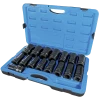 Power Tool Accessories Jet 1" Dr. Deep Impact Socket Set - SAE Deep - 6 Point - 16 Piece