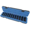 Jet 1/2" Dr. Deep Impact Socket Set - Metric Deep - 6 Point - 12 Piece Power Tool Accessories 2 Jet 1/2" Dr. Deep Impact Socket Set - Metric Deep - 6 Point - 12 Piece Power Tool Accessories