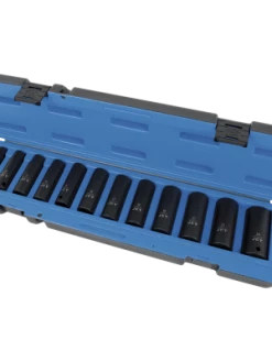 Jet 1/2" Dr. Deep Impact Socket Set - Metric Deep - 6 Point - 12 Piece Power Tool Accessories