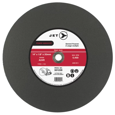 Jet Steel Cutting Cut-Off Wheels For High Speed Gas Saws - T1 Type Power Tool Accessories 3 Jet Steel Cutting Cut-Off Wheels For High Speed Gas Saws - T1 Type Power Tool Accessories