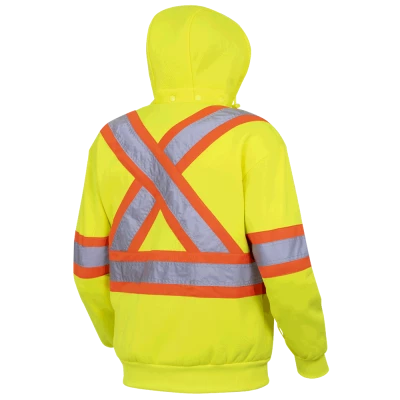 Pioneer Heavyweight Polyester Fleece Safety Hoodie | S-4XL Hi-Vis Work Wear 16 Pioneer Heavyweight Polyester Fleece Safety Hoodie | S-4XL Hi-Vis Work Wear